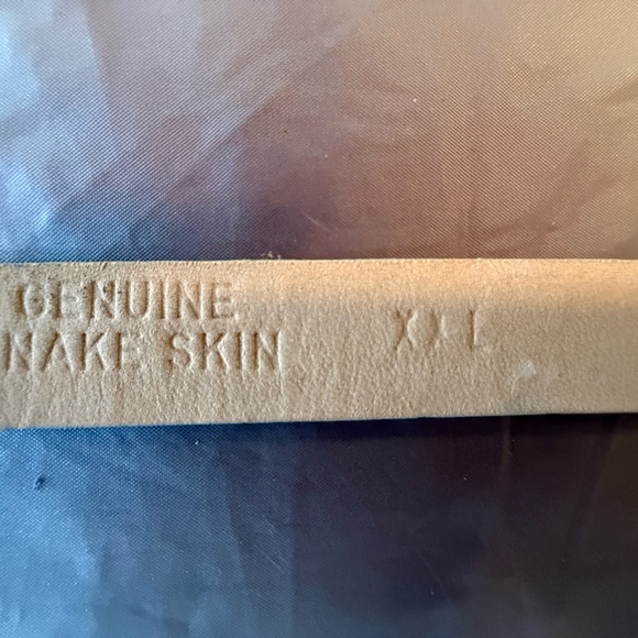 Carlisle Mint Green Genuine Snakeskin/Gold 7/8” Belt Fits 32-36” Waist MSRP $595 - Picture 6 of 8